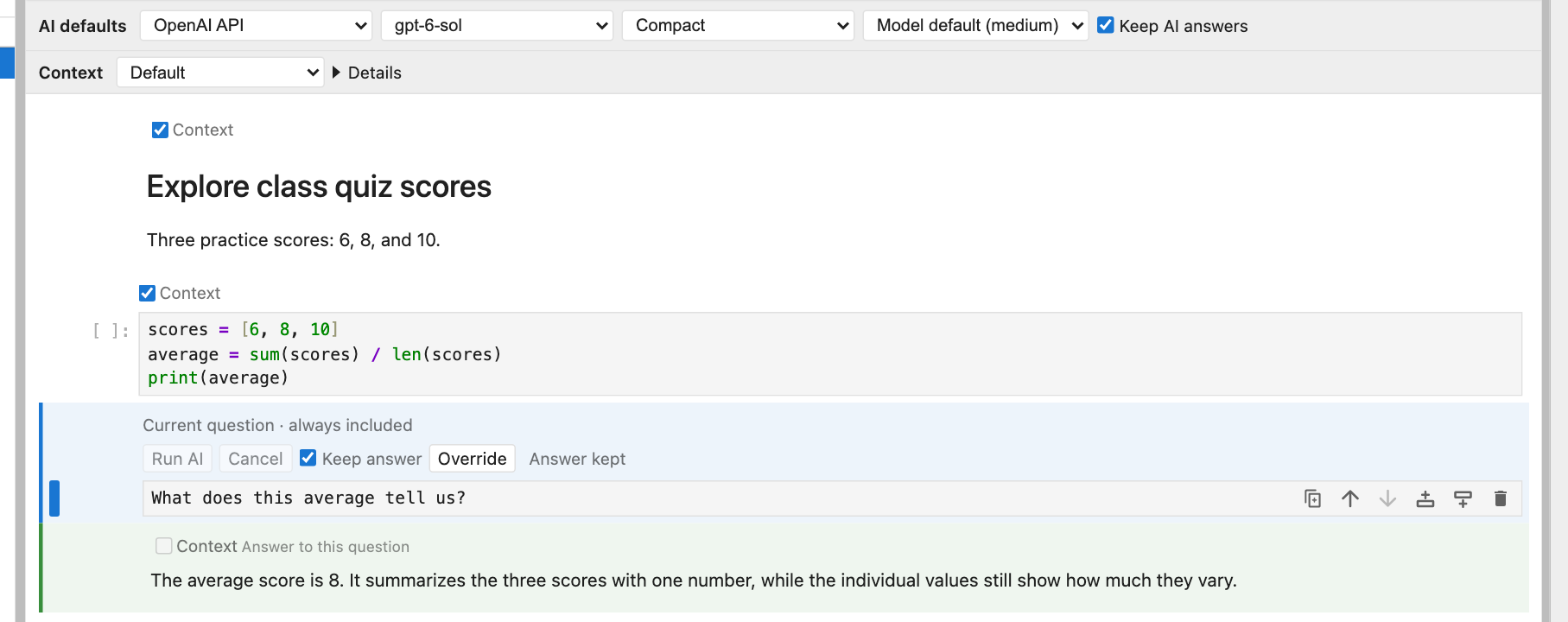 Keep answer protects a completed response from another provider request